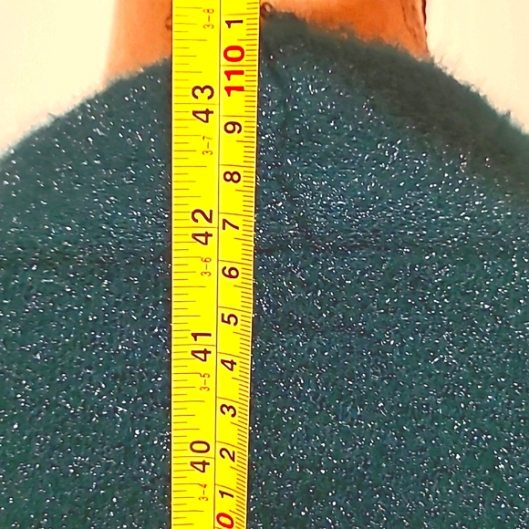 Steve Madden Long Teal Blue Caridigan - Picture 6 of 6